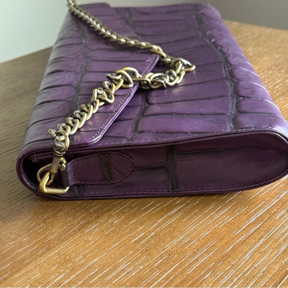 Michael Rome Embossed Clutch Italy Leather - Picture 3 of 11
